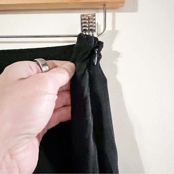 OZMA Grace Slip Skirt Japanese Cupro Black Size Medium - Picture 3 of 6